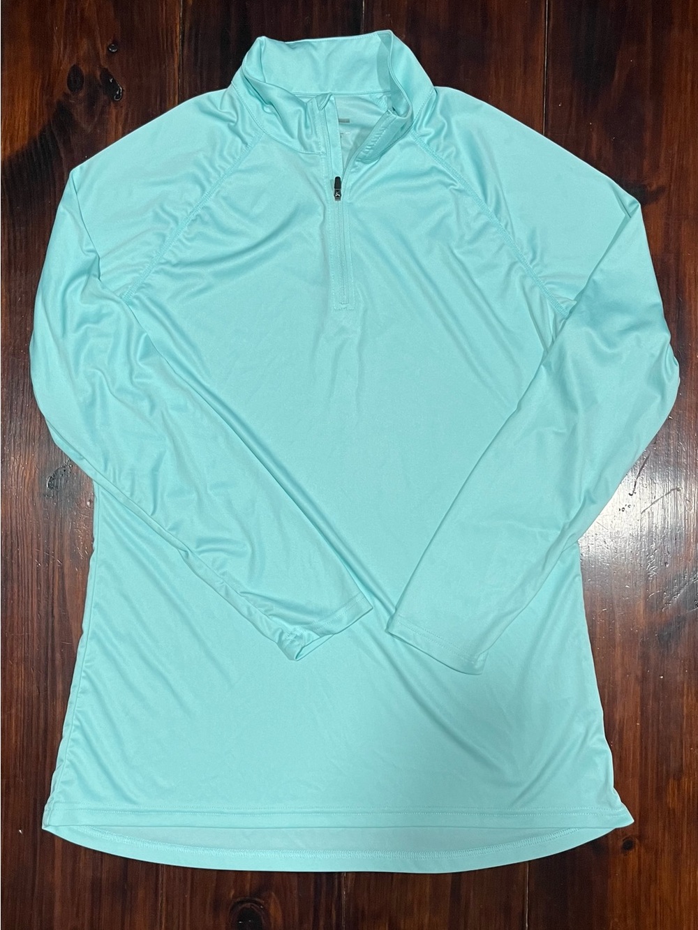 IZE Aqua Blue Quarter Zip Athletic Pullover 2XL